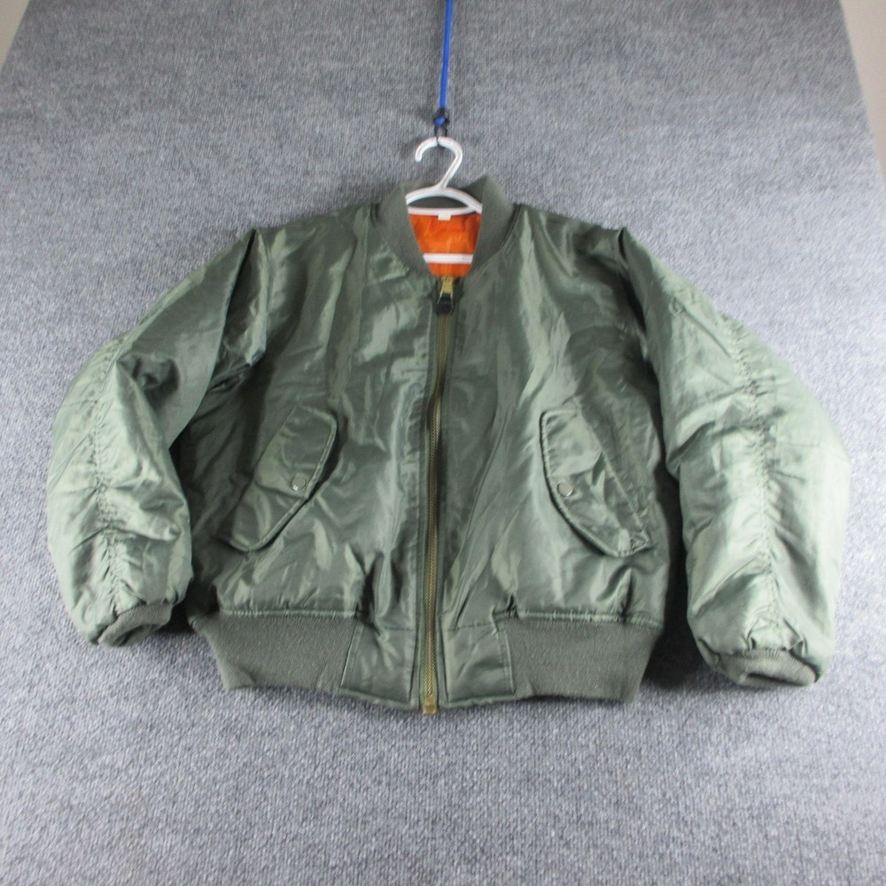 Rothco Jacket Mens XS Green MA-1 Reversible Bomber Flight Army Nylon Insulated